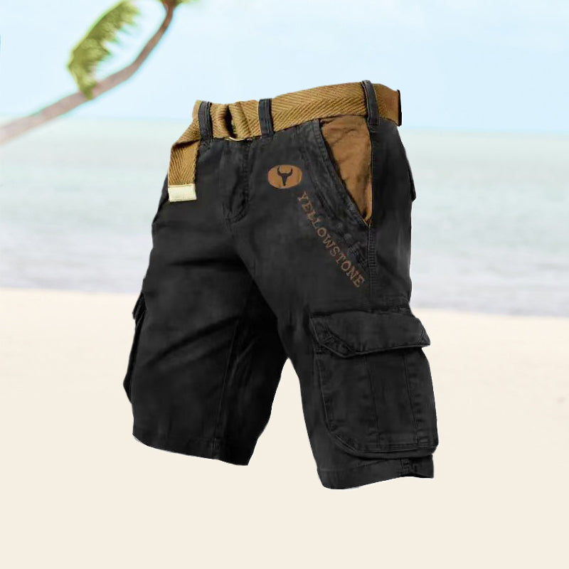 Men’s Belted Cargo Shorts