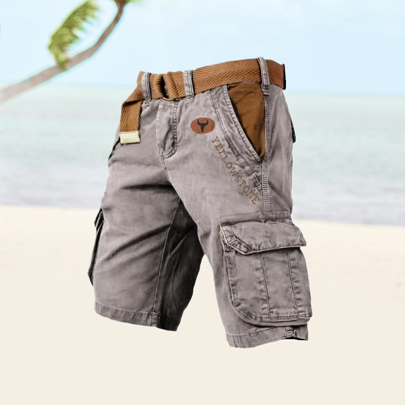Men’s Belted Cargo Shorts