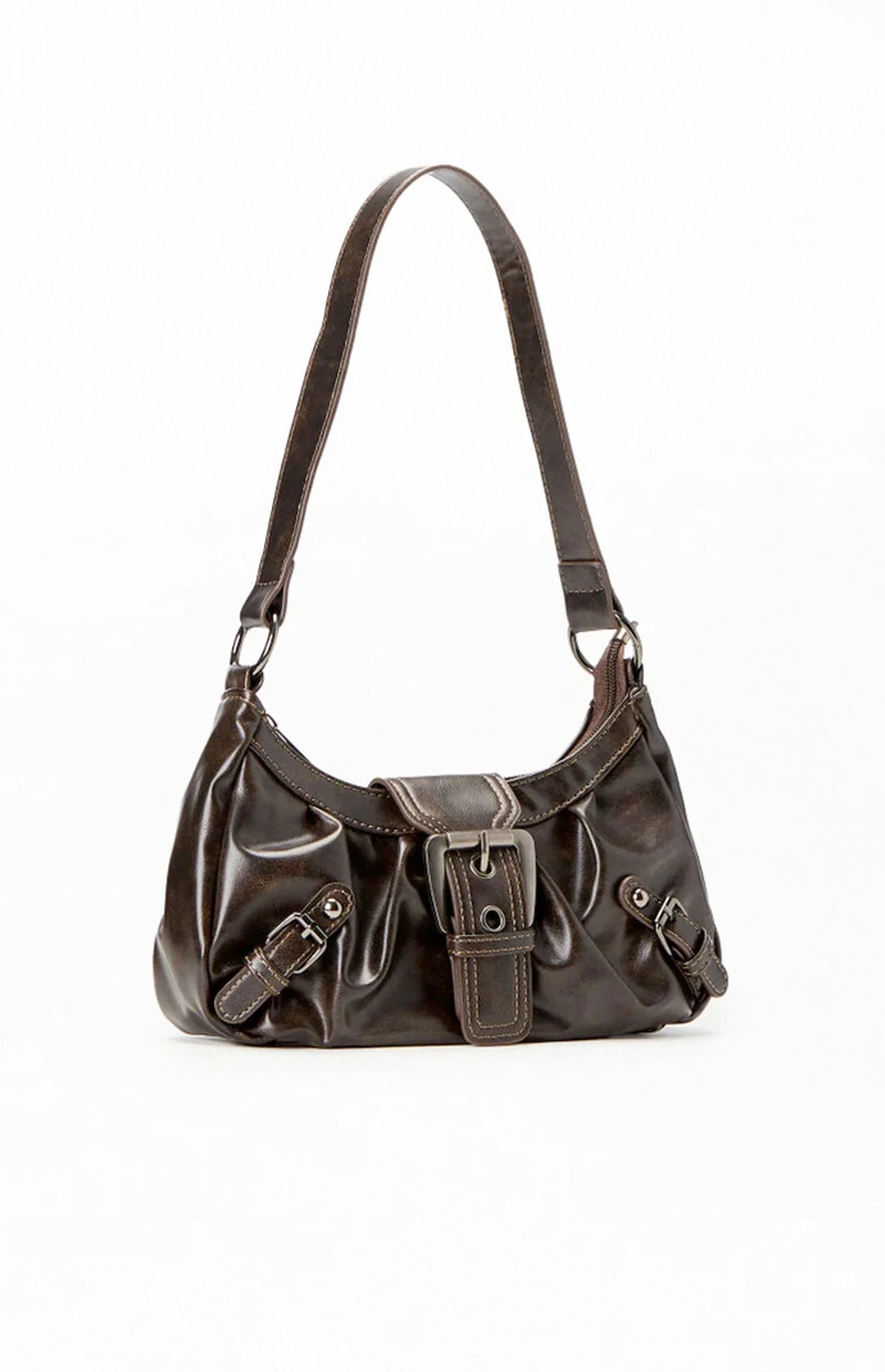Shoulder Bag | Front Buckle with Structured Shape