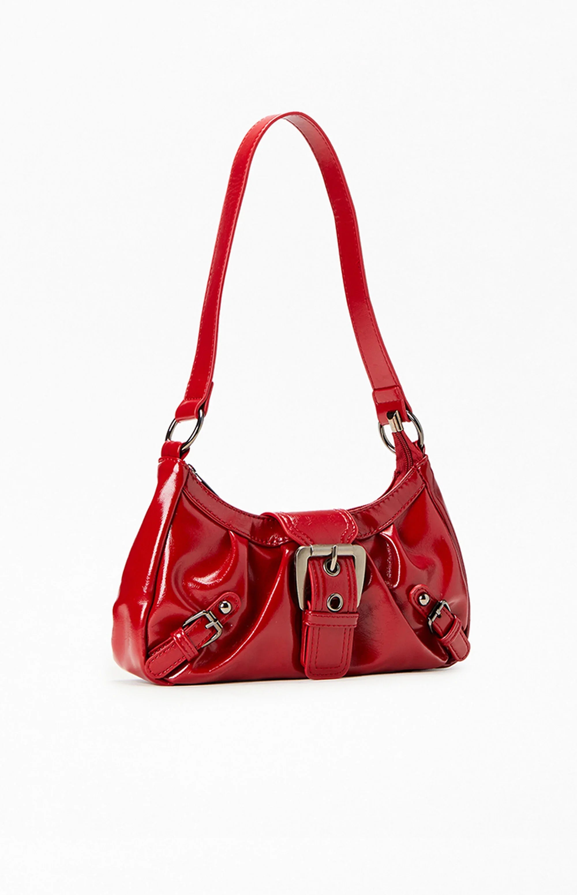Shoulder Bag | Front Buckle with Structured Shape