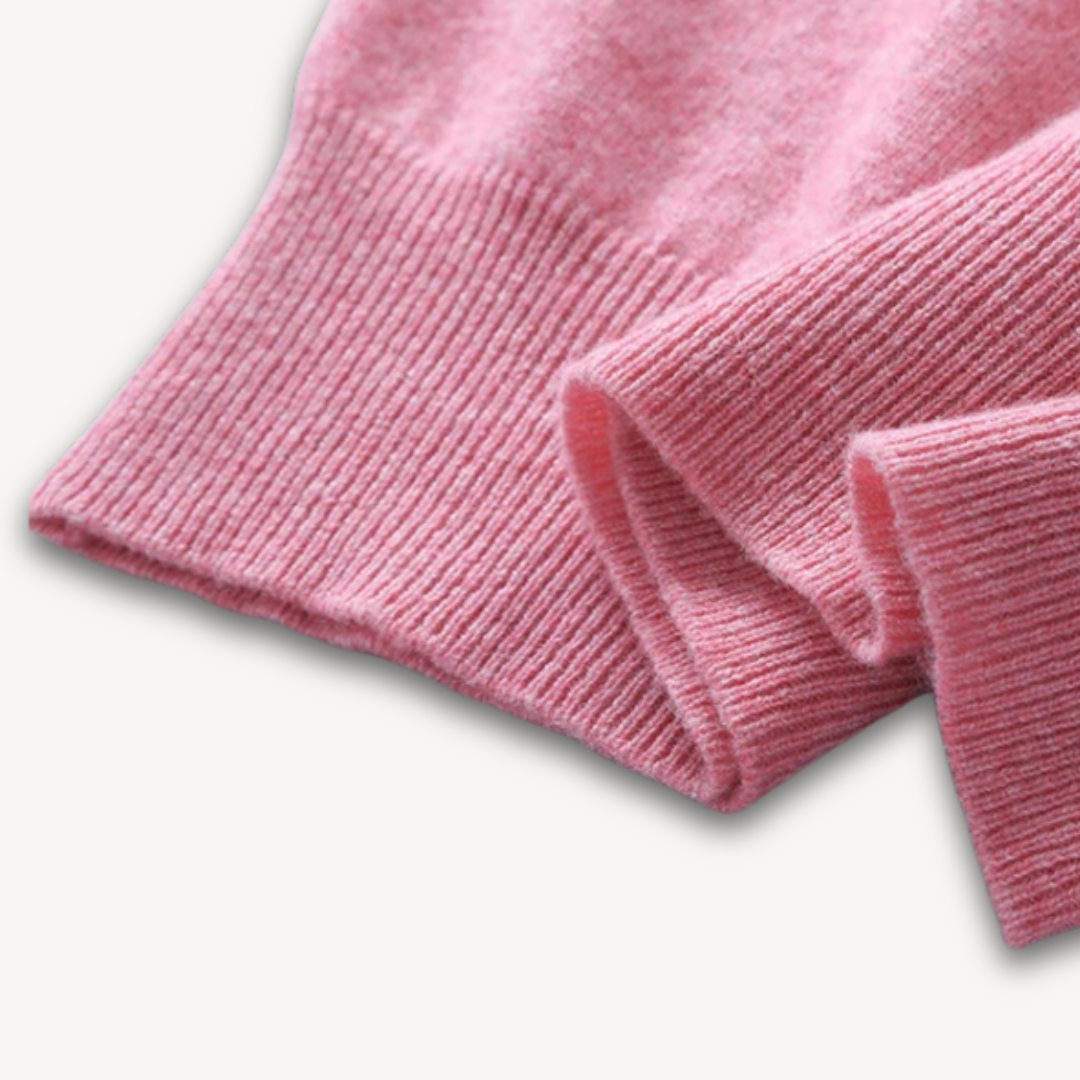 V Neck Pullover Jumper | Slim Fit Layered Collar Look