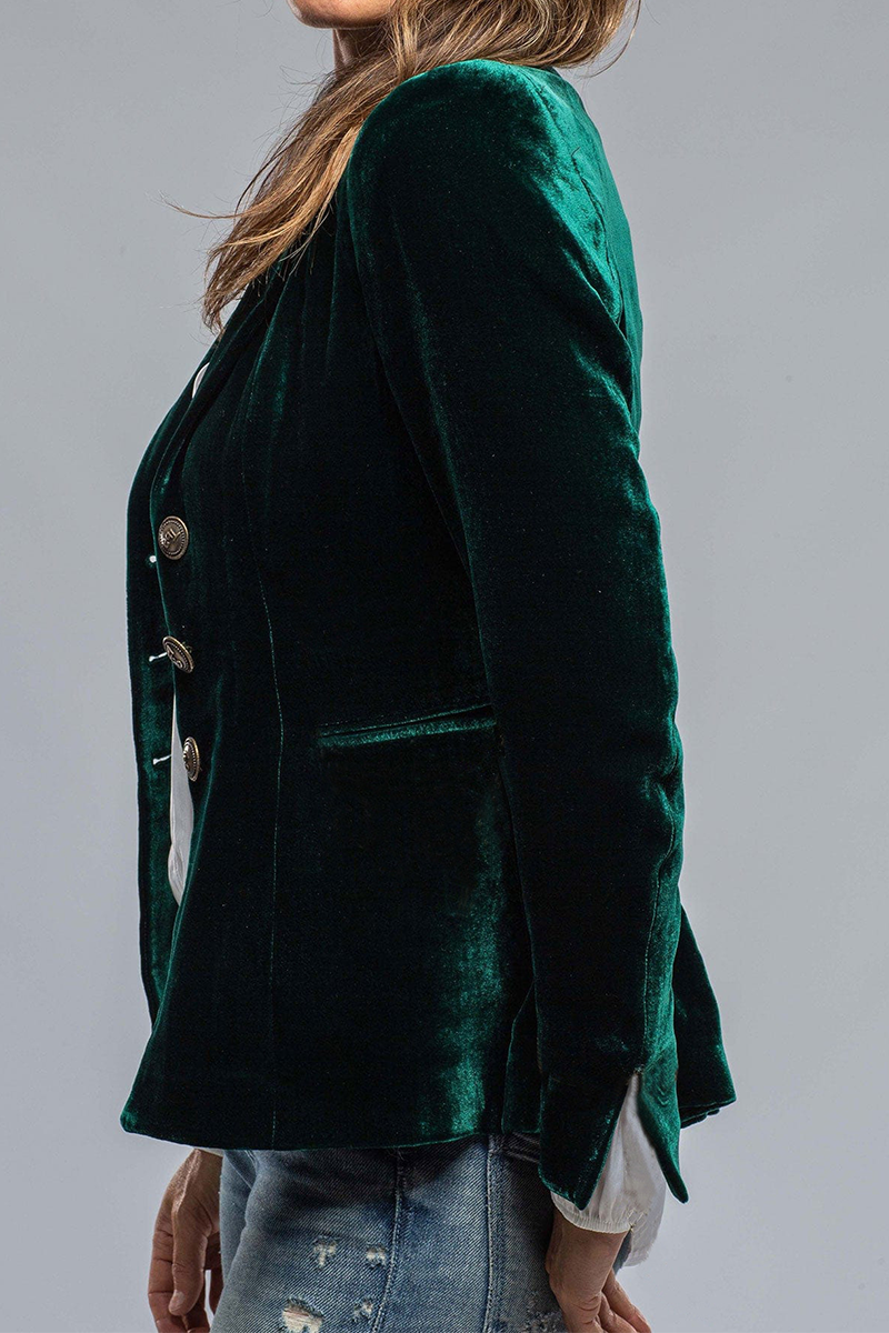 Slim Fit Blazer Jacket | Single Button Classic Style