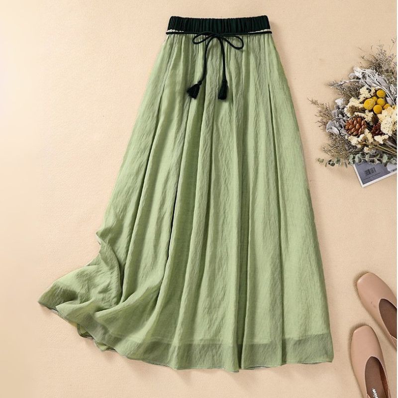 Classic A-Line Maxi Skirt for Women
