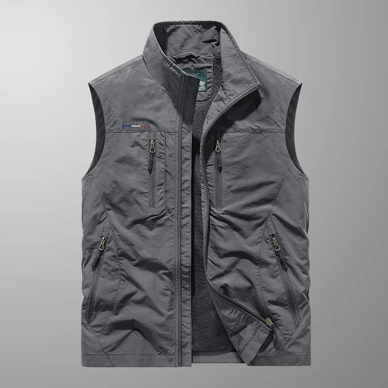 Men’s Multi Pocket Lightweight Cargo Vest