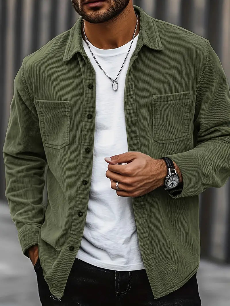 Men’s Trucker Jacket | Shirt Jacket Overshirt For Layering And Casual Wear