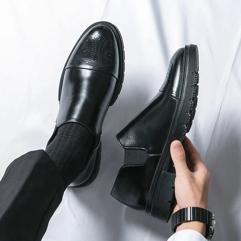 Slip On Dress Shoes | Classic Formal Cap Toe Design