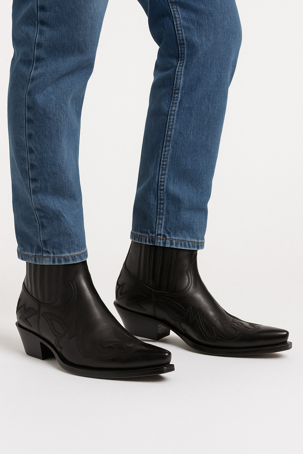 Cowboy Ankle Boots | Western Stitch with Pointed Toe