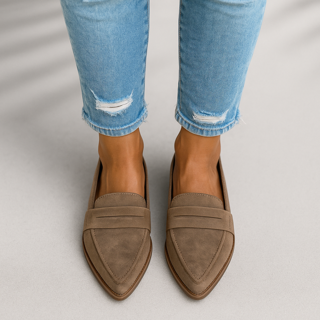 Stylish Loafers | Women's Pointed Toe Slip-On