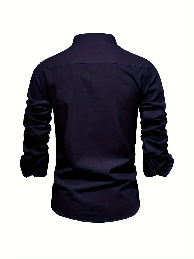 Men's Long Sleeve Slim Fit Shirt