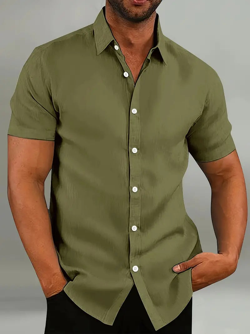 Men's Short Sleeve Casual Shirt