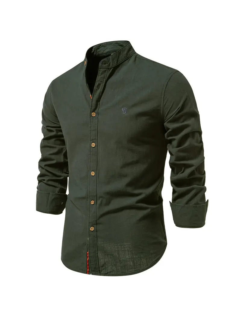 Men's Long Sleeve Slim Fit Shirt