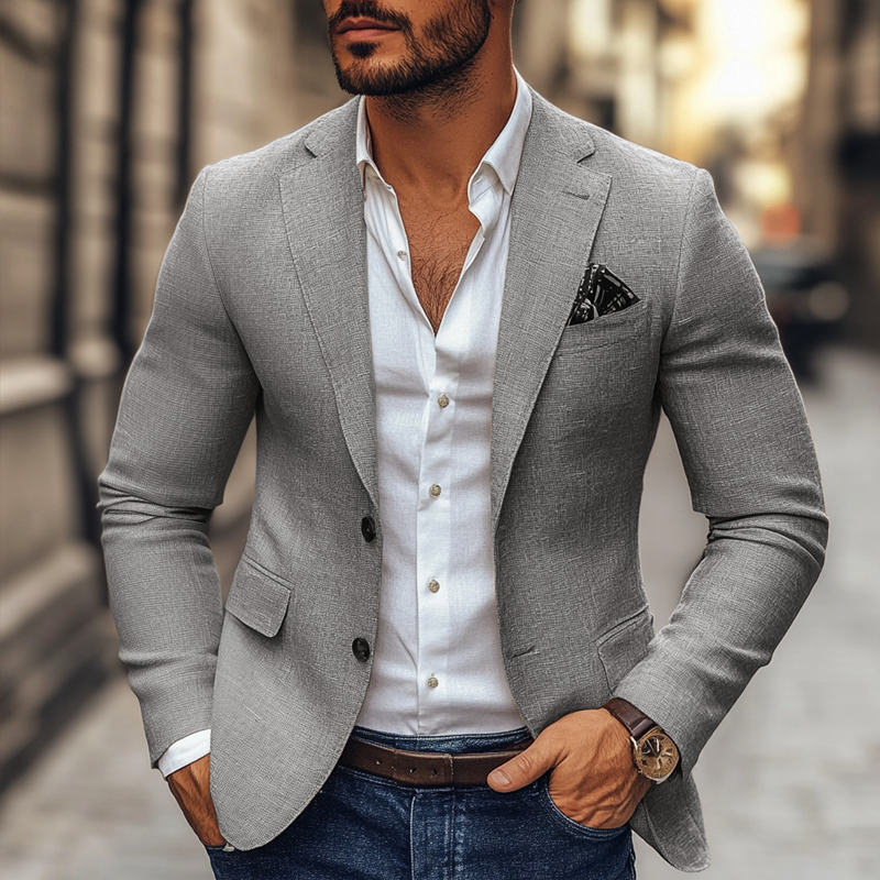 Casual Blazer | Slim Fit Two Button Jacket