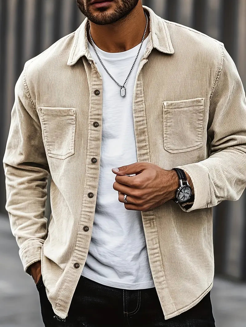 Men’s Trucker Jacket | Shirt Jacket Overshirt For Layering And Casual Wear