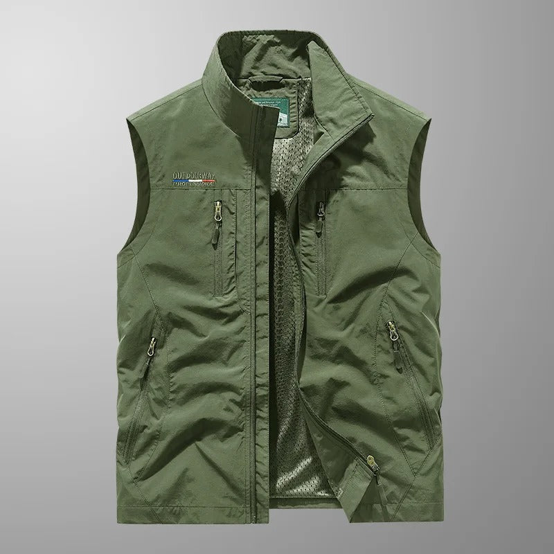 Men’s Multi Pocket Lightweight Cargo Vest