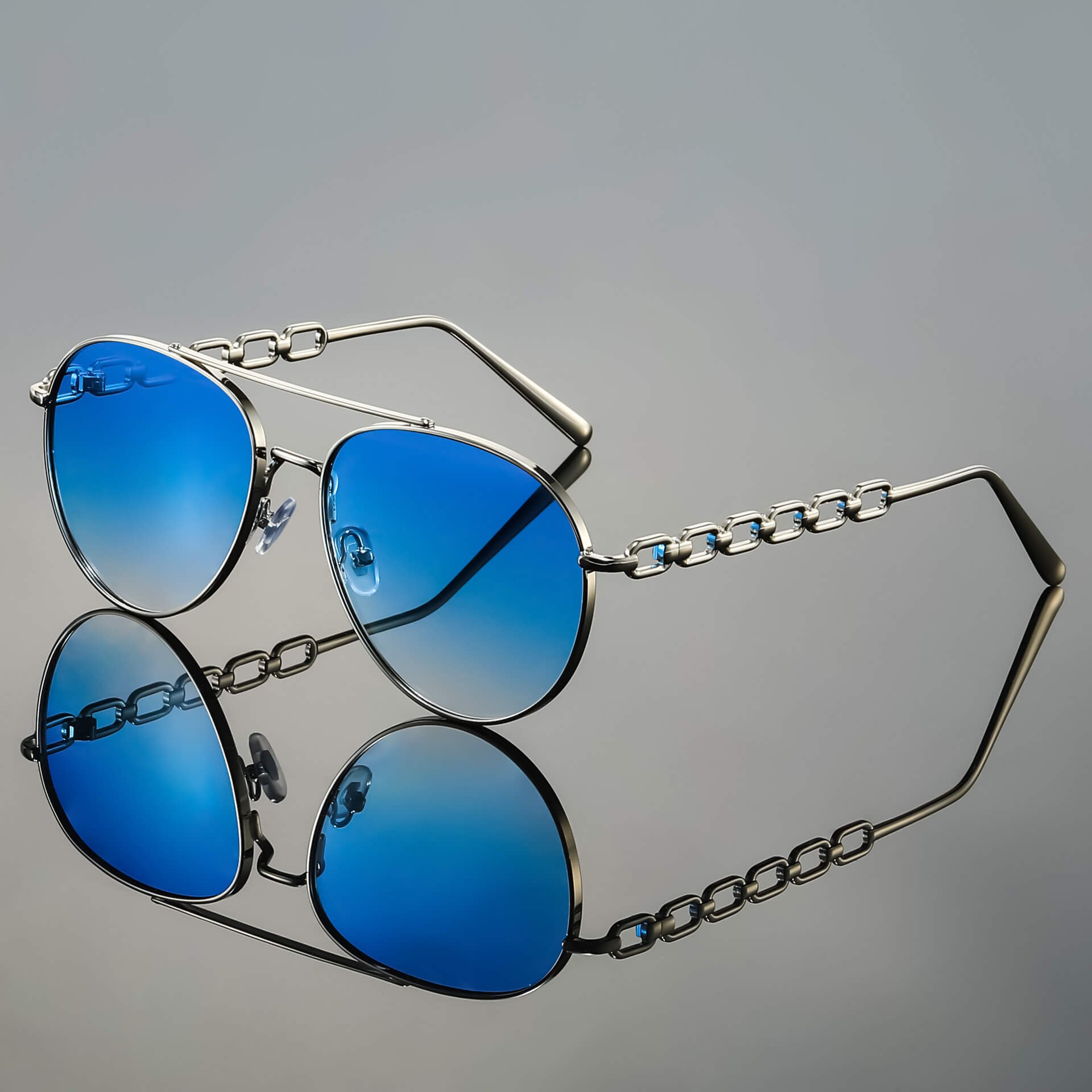Chain Reaction Aviators Sunglasses