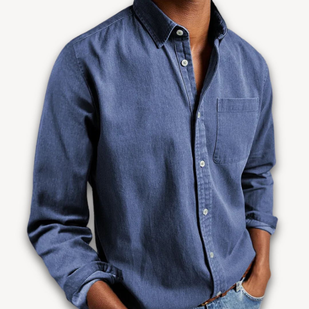 Men's Long Sleeve Button Down Blouse