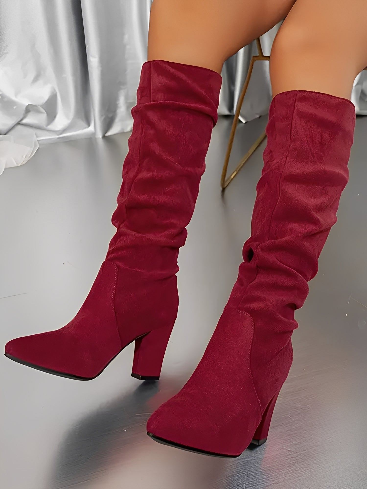 Women’s Stylish Slouchy Knee-High Boots