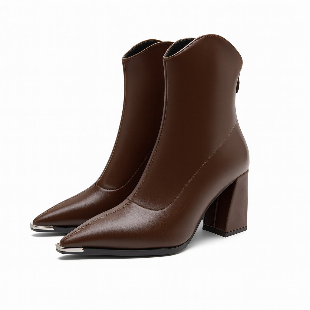 Chelsea Leather Boots | Chrome Tip