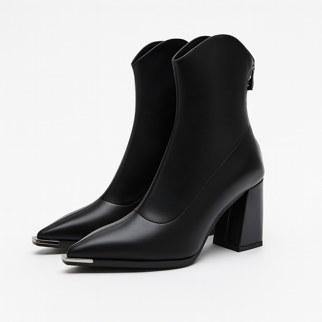 Chelsea Leather Boots | Chrome Tip