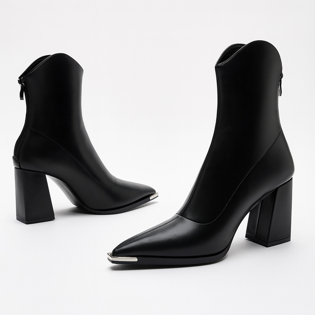 Chelsea Leather Boots | Chrome Tip