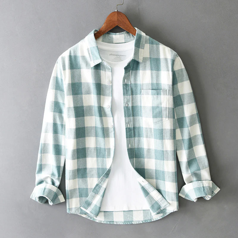 Plaid Trucker Shirt for Men