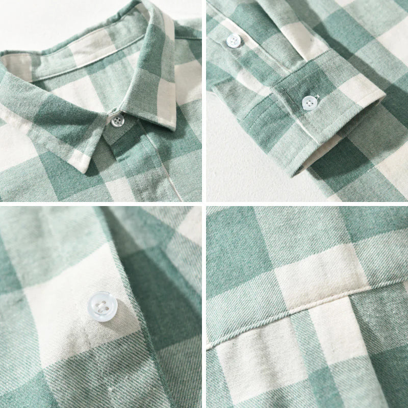 Plaid Trucker Shirt for Men