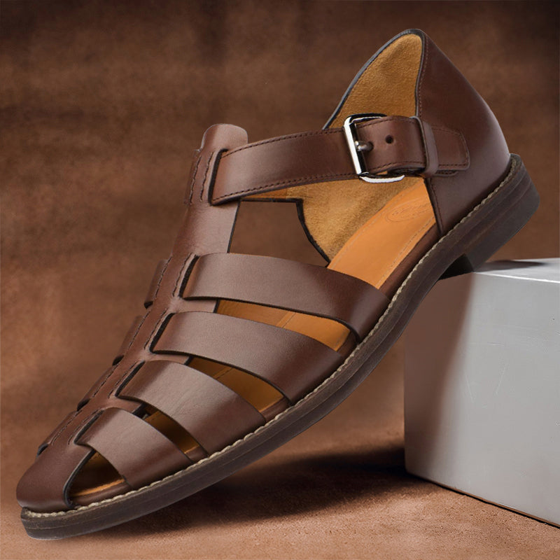 "The Porto" Men's Leather Fisherman Sandal