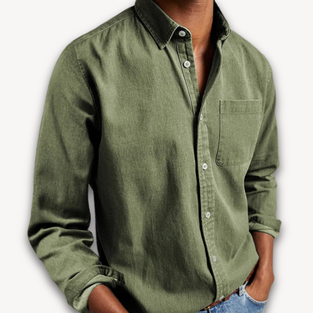Men's Long Sleeve Button Down Blouse