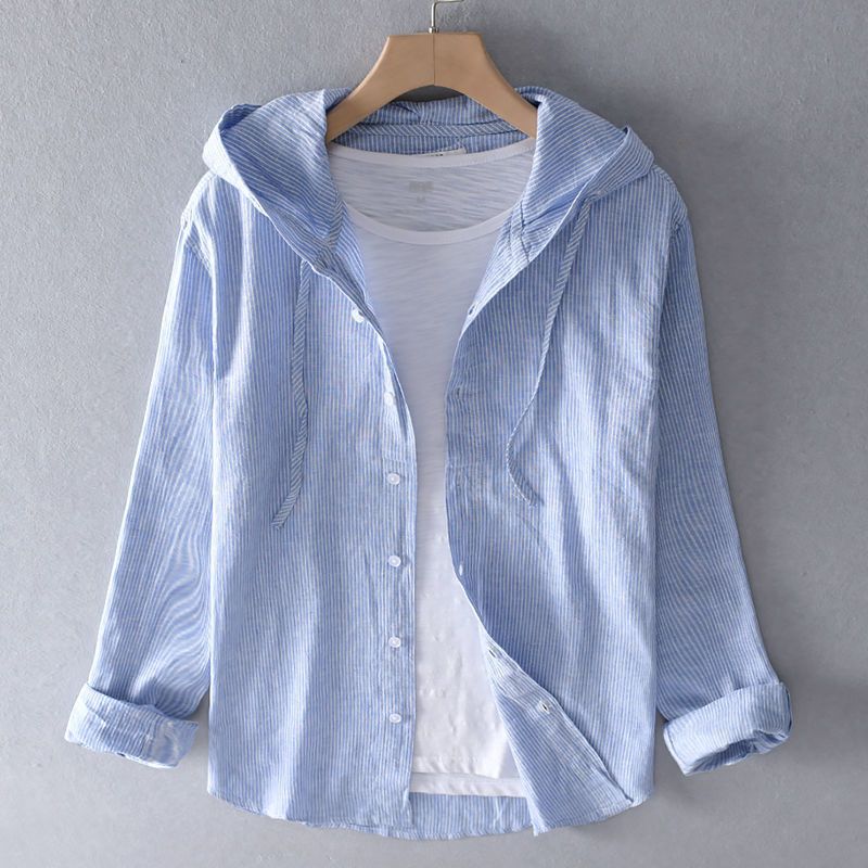 Men’s Hooded Long Sleeve Shirt