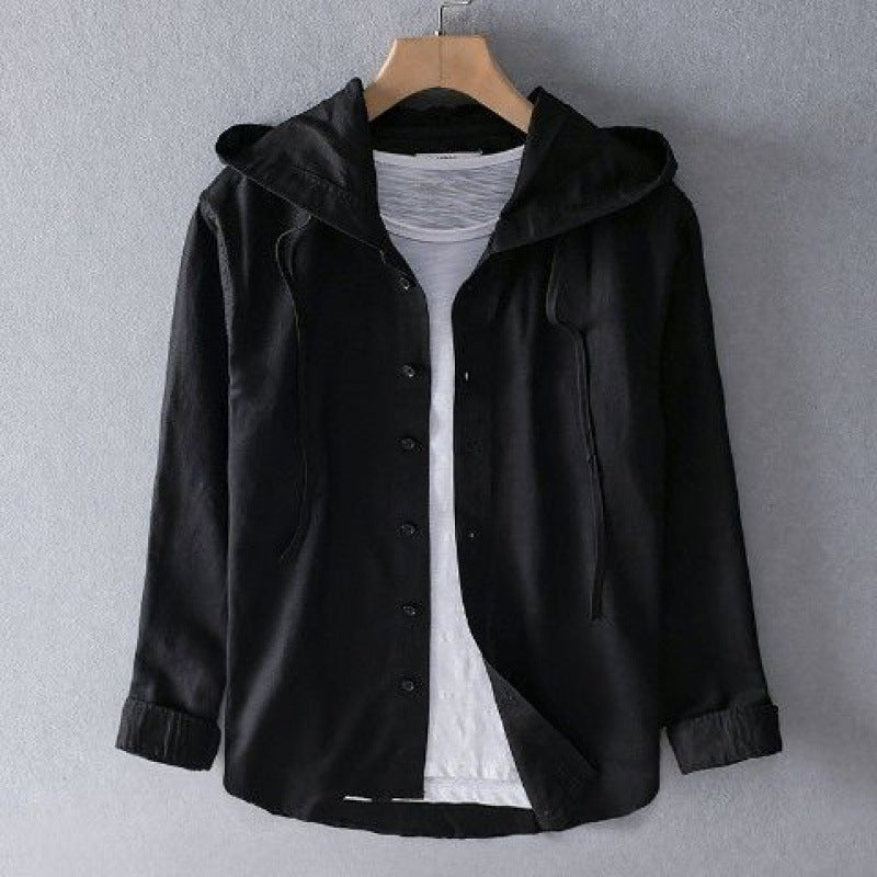 Men’s Hooded Long Sleeve Shirt