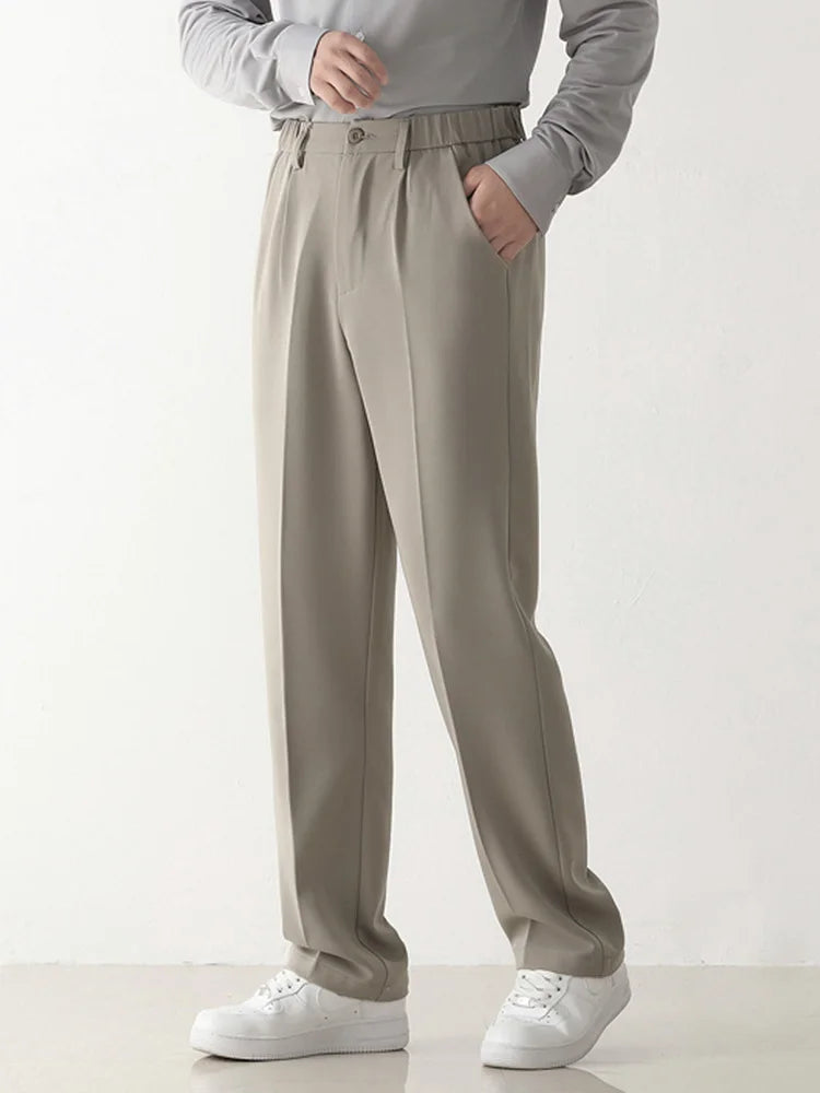Wide Leg Formal Trousers | Relaxed Draped Fit