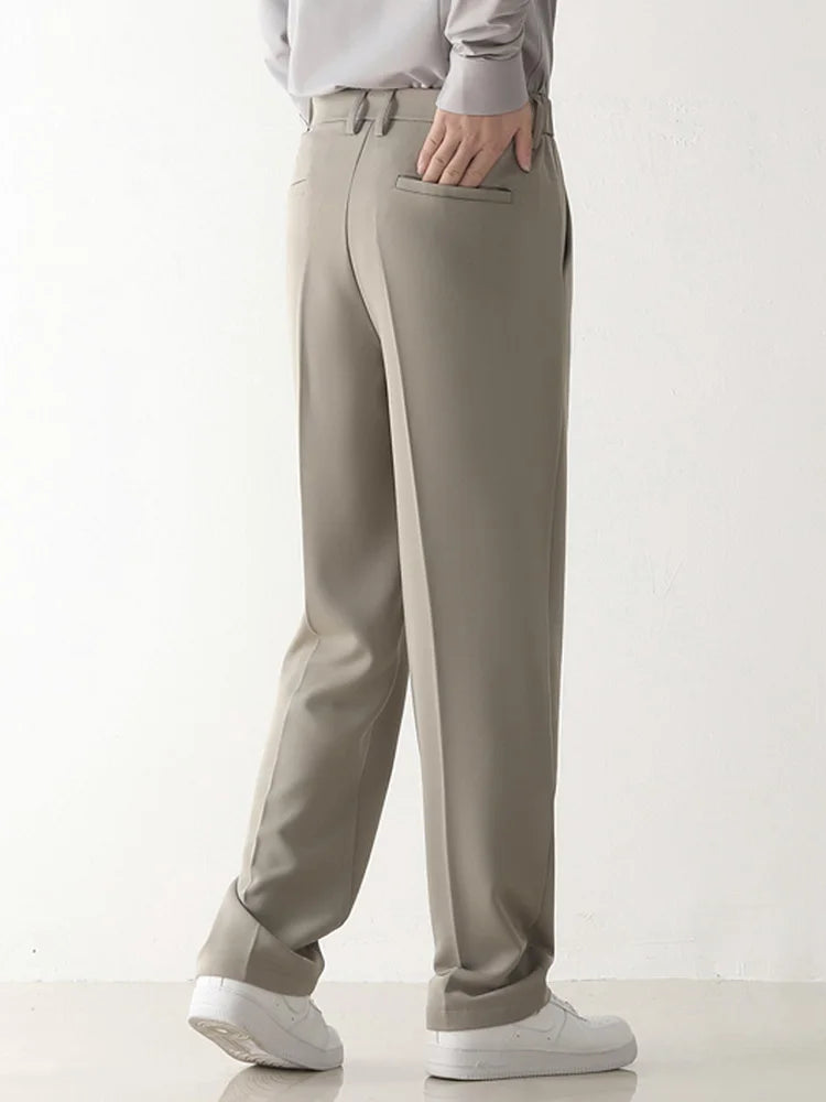 Wide Leg Formal Trousers | Relaxed Draped Fit