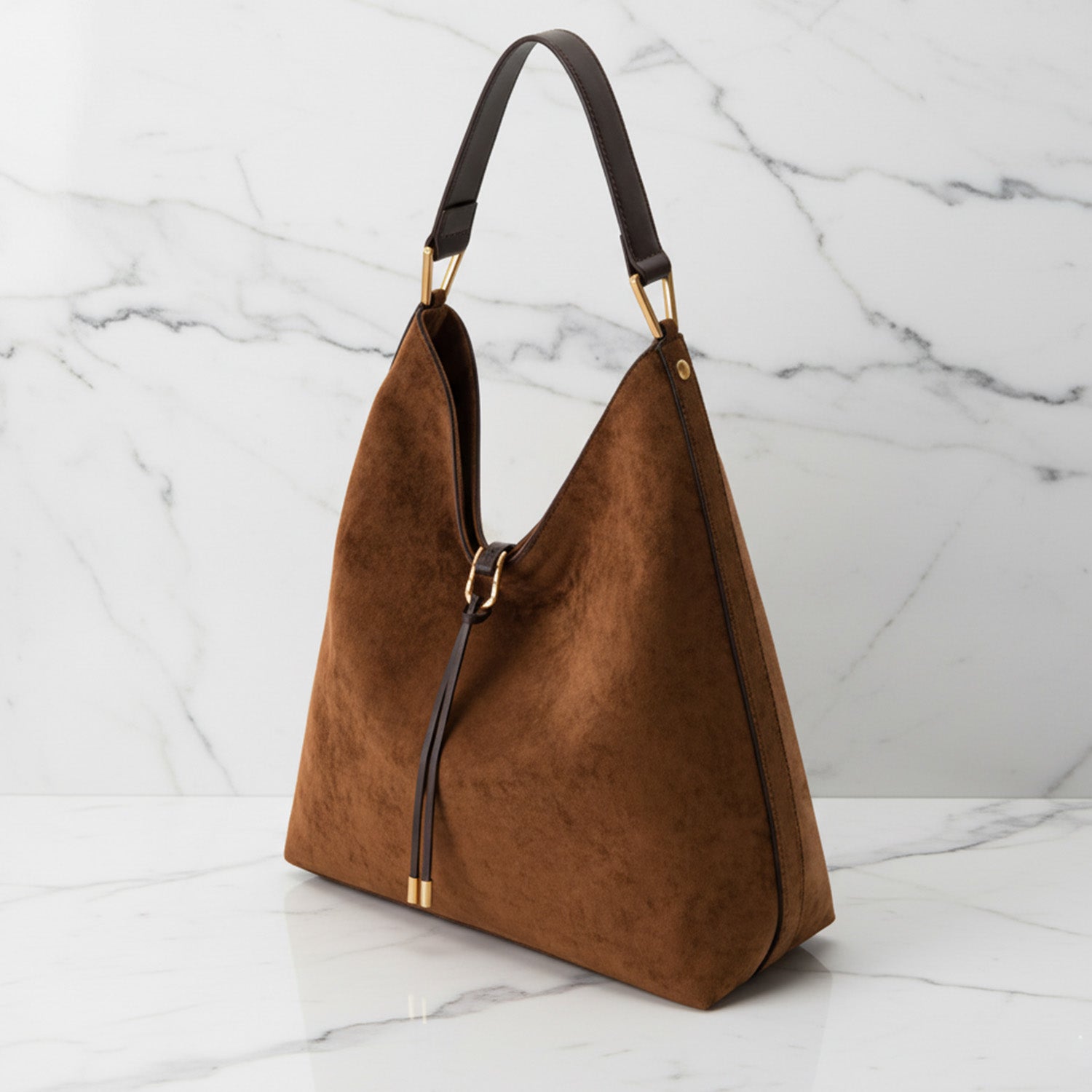 Slouchy Drawstring Hobo Bag