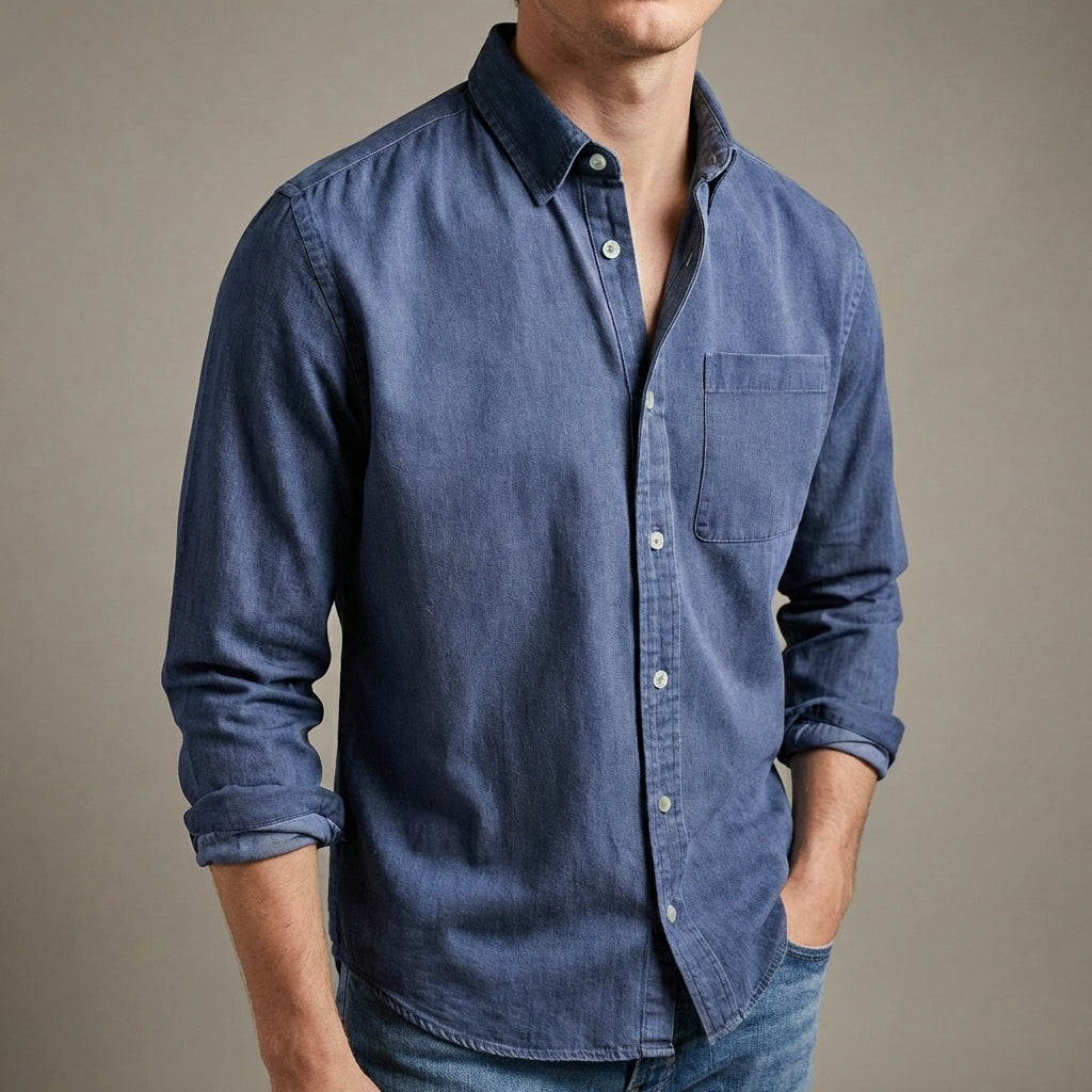 Long Sleeve Shirt | Men's Chest Pocket