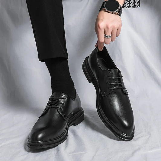 Men’s Patent Lace-Up Derby Dress Shoes