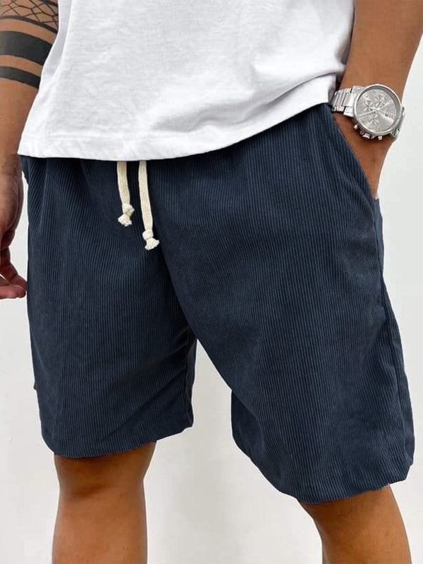 Men’s Drawstring Corduroy Shorts