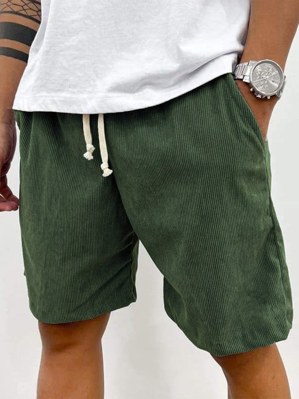 Men’s Drawstring Corduroy Shorts