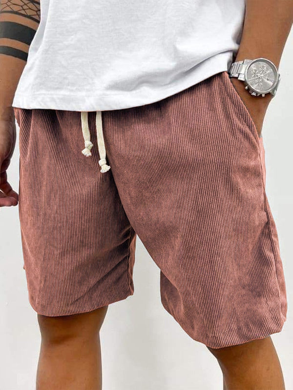 Men’s Drawstring Corduroy Shorts