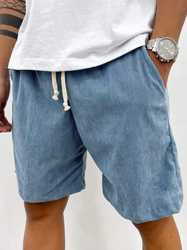 Men’s Drawstring Corduroy Shorts