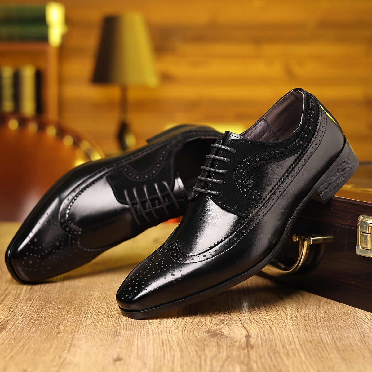 Men’s Brogue Wingtip Oxford Shoes