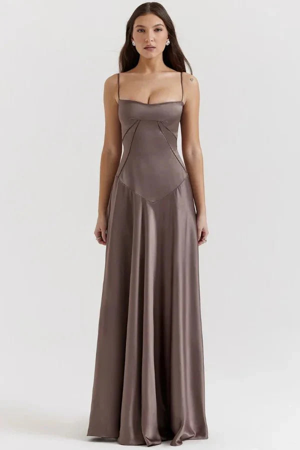 Women's Lace-Up Corset Evening Dress