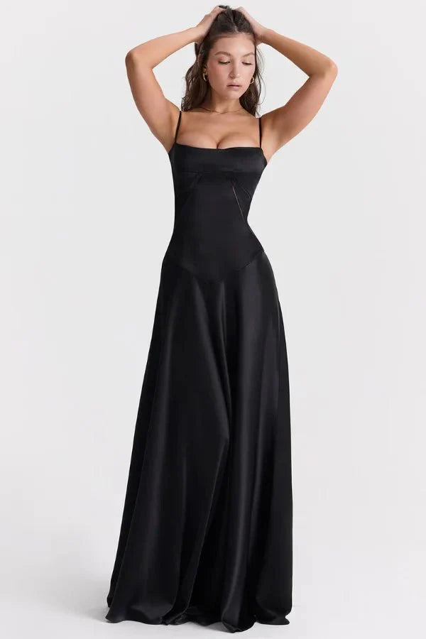 Women's Lace-Up Corset Evening Dress