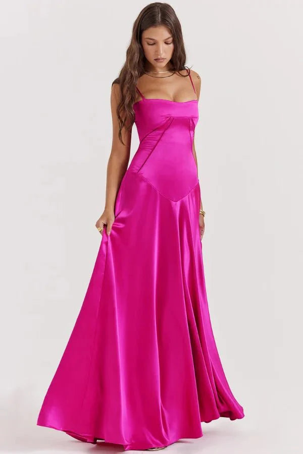 Women's Lace-Up Corset Evening Dress