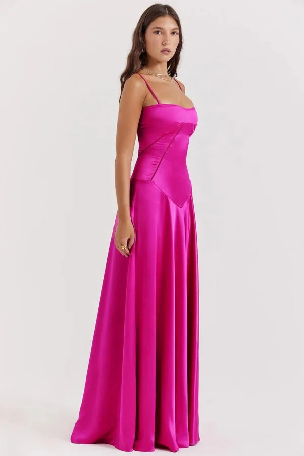 Women's Lace-Up Corset Evening Dress