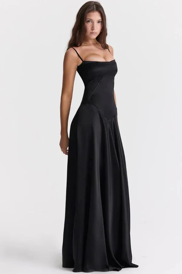 Women's Lace-Up Corset Evening Dress