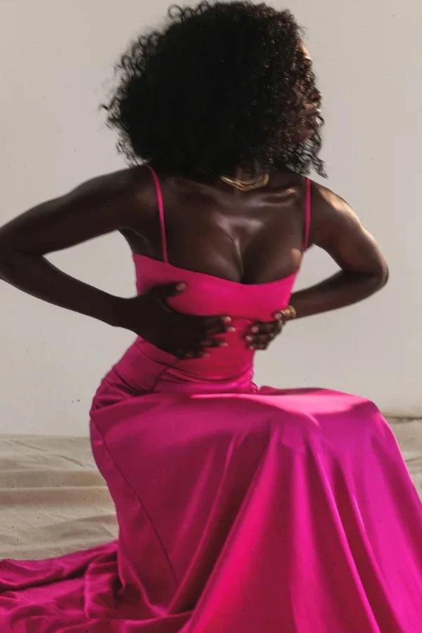 Women's Lace-Up Corset Evening Dress