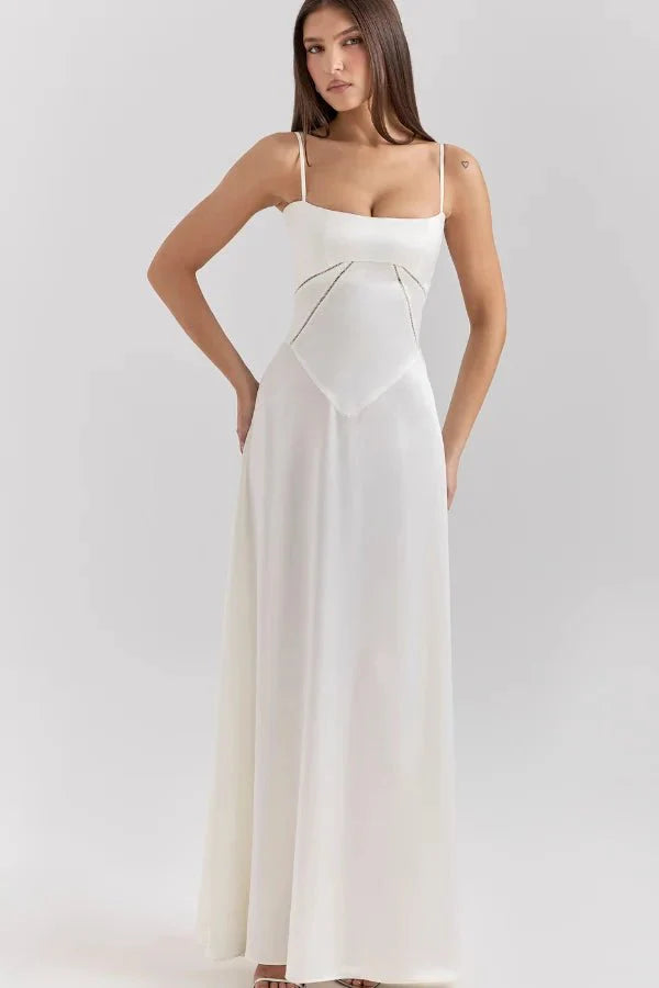 Women's Lace-Up Corset Evening Dress