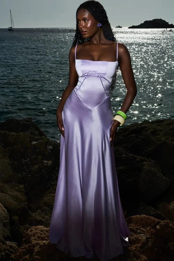 Women's Lace-Up Corset Evening Dress
