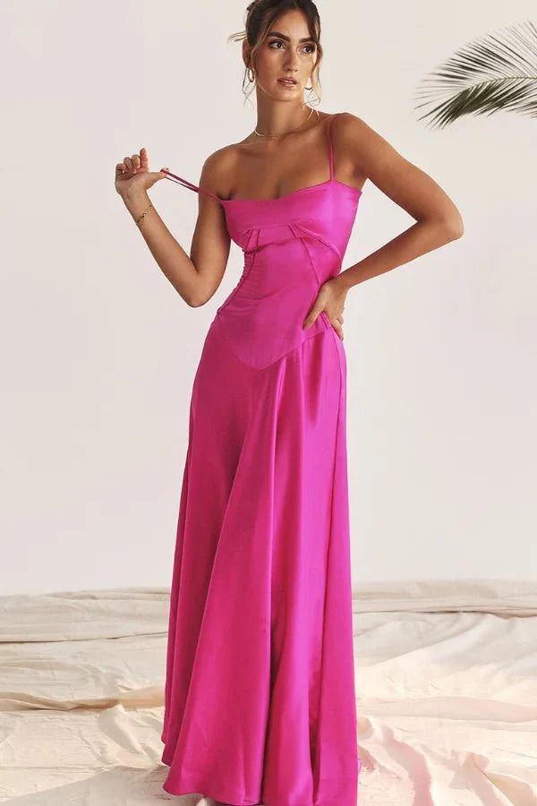 Women's Lace-Up Corset Evening Dress