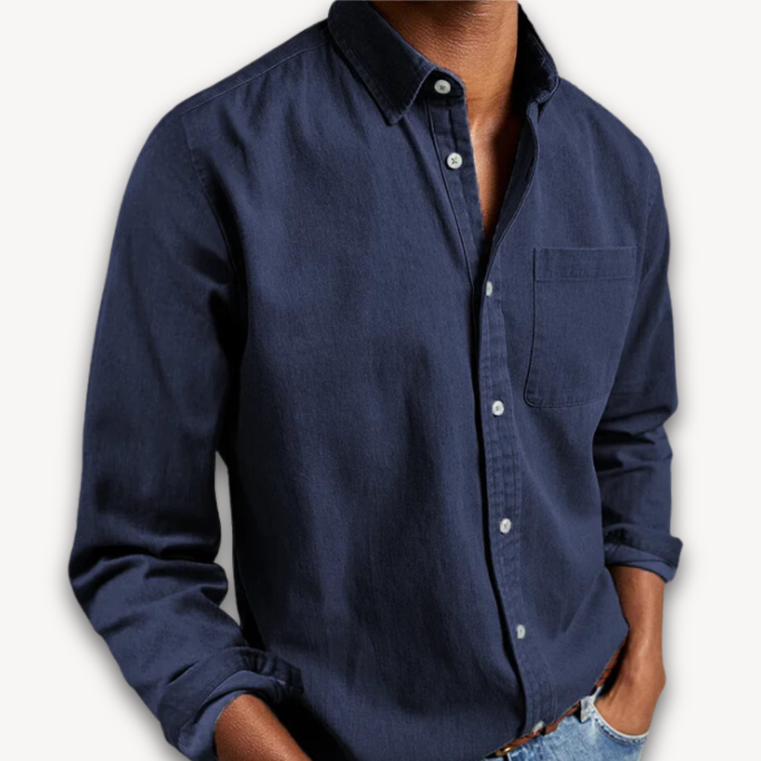 Men's Long Sleeve Button Down Blouse